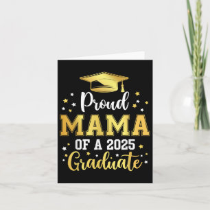 Stolz Mama einer 2025 Graduate Matching Family Gro Karte