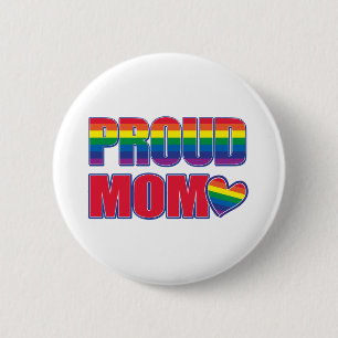 Stolz-MAMA-Regenbogen Flagge Button