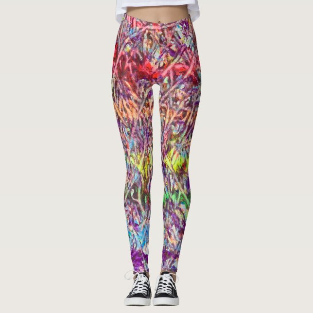 Stolz Marmorkunst Leggings (Vorderseite)