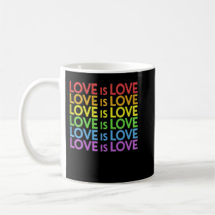 Stolz März Rainbow LGBT Gleichheit Liebe ist Liebe Kaffeetasse
