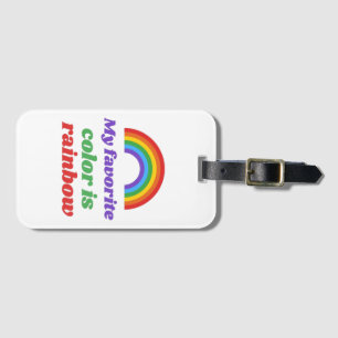 Stolz - Meine Lieblingsfarbe ist Regenbogen. Gepäc Gepäckanhänger