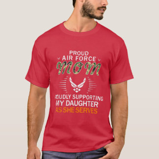 Stolz meine Mama der Luftstreitkräfte unterstützen T-Shirt