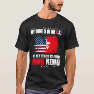 Stolz meine Zuhause ist in den USA, aber mein Herz T-Shirt