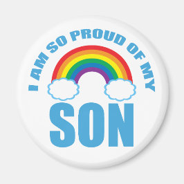 Stolz meines Sohn Rainbow Gay Pride Parent Magnet