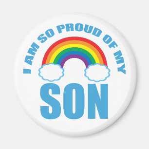 Stolz meines Sohn Rainbow Gay Pride Parent Magnet