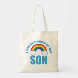 Stolz meines Sohn Rainbow Gay Pride Parent Tragetasche