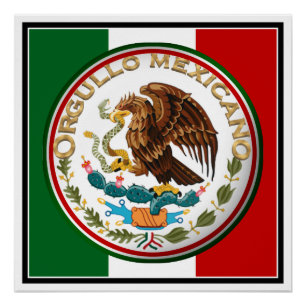 Stolz Mexikos (Adler aus der mexikanischen Flagge) Poster