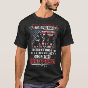 Stolz Militär habe ich meinem Bruder im Jura beige T-Shirt