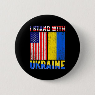 Stolz mit der Ukraine Vintages ukrainisches Amerik Button