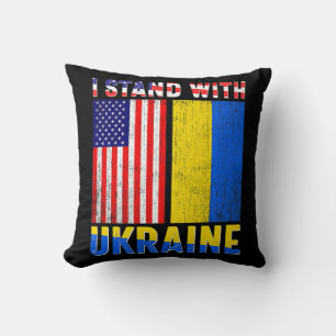 Stolz mit der Ukraine Vintages ukrainisches Amerik Kissen
