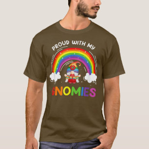 Stolz mit meinen Gnomies LGBTQ Gnomes Regenbogen P T-Shirt
