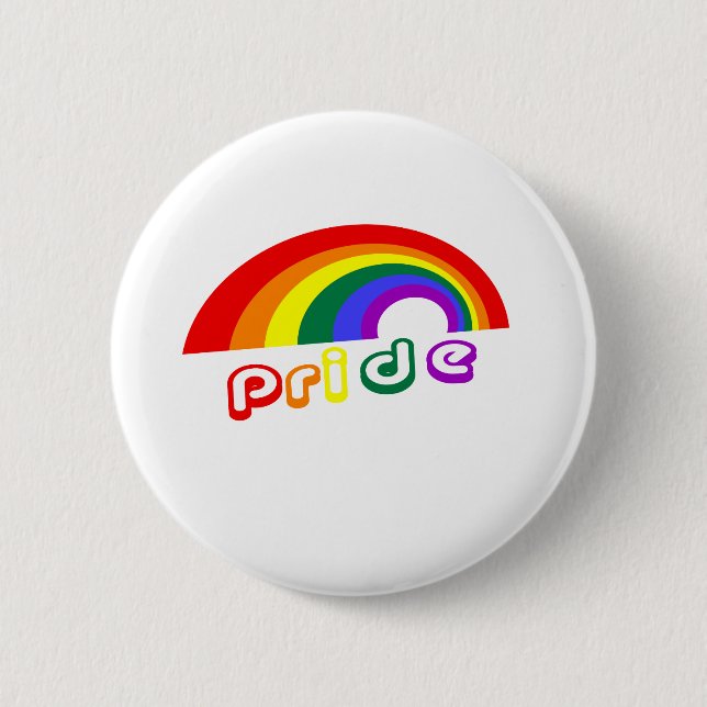 "Stolz" mit Regenbogen Button (Vorderseite)