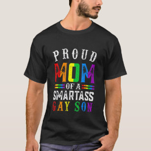 Stolz Monat Mama eines Smartass Gay Son Lgbt G T-Shirt