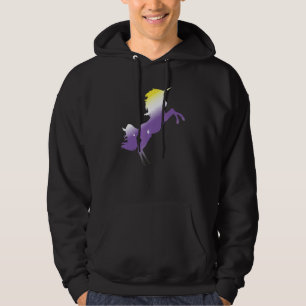 Stolz Monat Que, nicht binäre Flag Unicorb LGbt No Hoodie