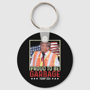 Stolz, Müll zu sein, wähle Trump, Präsident Trump, Schlüsselanhänger