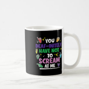 Stolz muss auf jeden Fall nicht schreien Hand unte Kaffeetasse