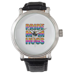Stolz-Mutter-Umarmer Vintage-Regenbogen-Vektor-Des Armbanduhr