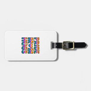 Stolz-Mutter-Umarmer Vintage-Regenbogen-Vektor-Des Gepäckanhänger