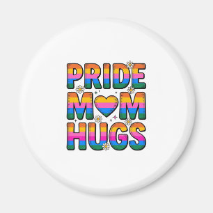 Stolz-Mutter-Umarmer Vintage-Regenbogen-Vektor-Des Magnet