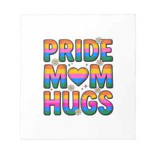 Stolz-Mutter-Umarmer Vintage-Regenbogen-Vektor-Des Notizblock