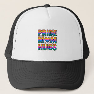 Stolz-Mutter-Umarmer Vintage-Regenbogen-Vektor-Des Truckerkappe