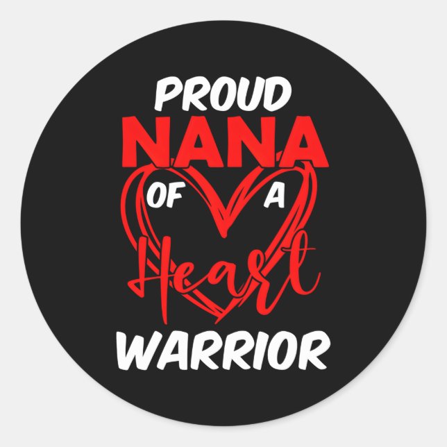 Stolz Nana von einem Er-Krieger-Chd-Bewusstsein Runder Aufkleber (Vorderseite)