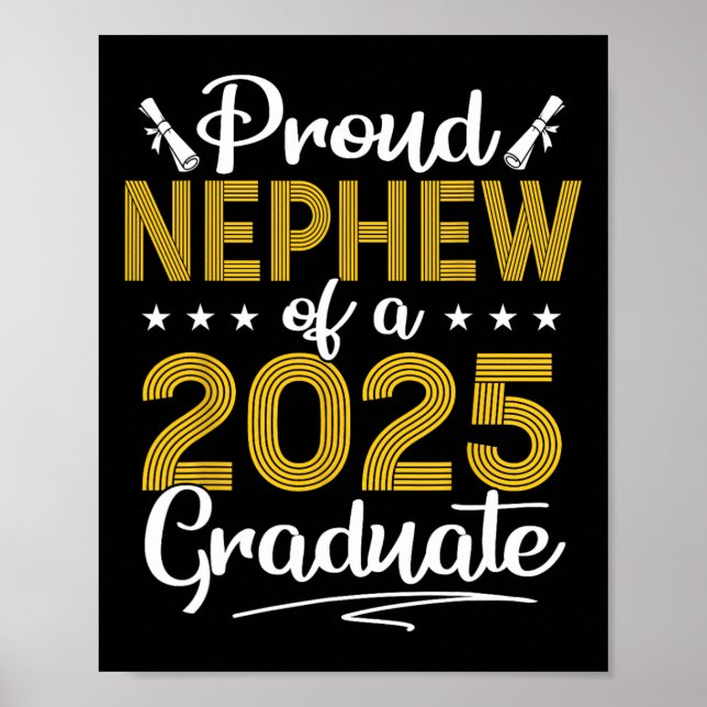 Stolz Nephew mit einer Cl von 2025 Graduate Senior Poster (Vorne)