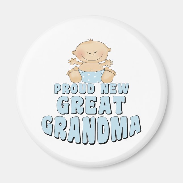 STOLZ NEUER GROSSER Oma-T - Shirt Magnet (Vorne)