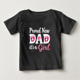 Stolz neuer Papa Es ist ein weiblicher Gender-Vate Baby T-shirt