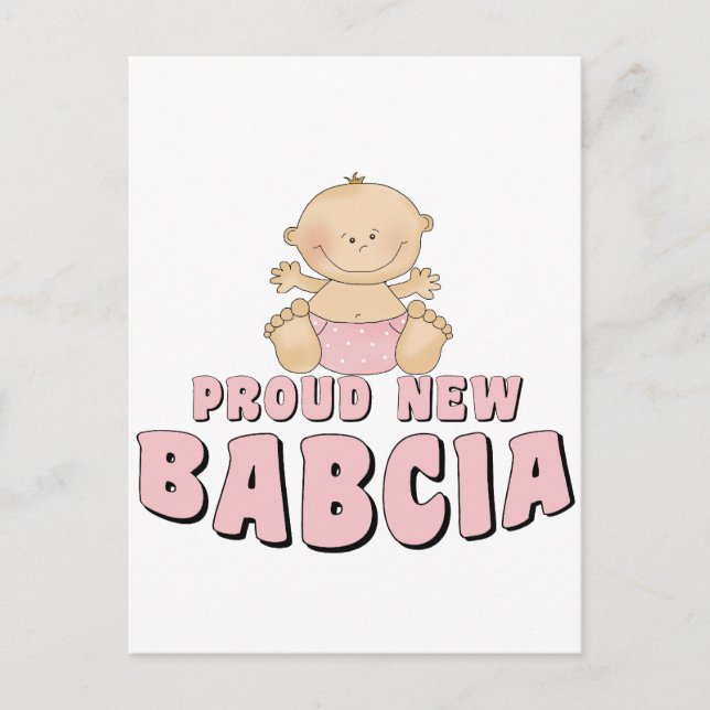 STOLZ NEUES BABCIA POSTKARTE (Vorderseite)