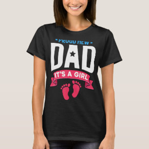 Stolz New Dad sein a Boy Niedlich Vatertag Baby Pr T-Shirt