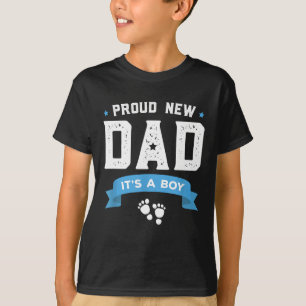 Stolz New Dad sein a Boy Niedlich Vatertag Geschen T-Shirt