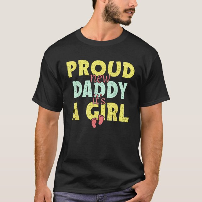 Stolz New Daddy Vater Day Funny First Time Vater T-Shirt (Vorderseite)