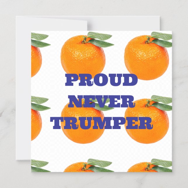 STOLZ NIE TRUMPER MAGNET (Vorderseite)