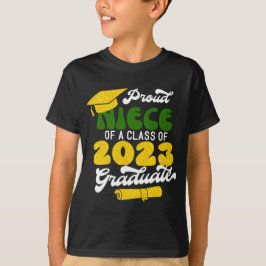 Stolz NIECE einer Klasse von 2023 Graduate Retro G T-Shirt