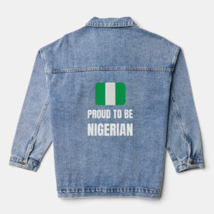 Stolz, nigerianisch zu sein jeansjacke