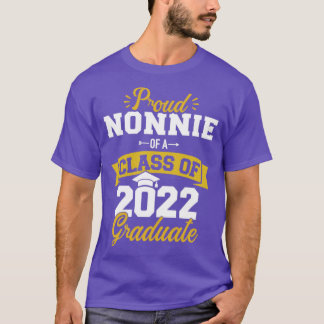 Stolz Nonnie einer Klasse von 2022 Graduierte hohe T-Shirt