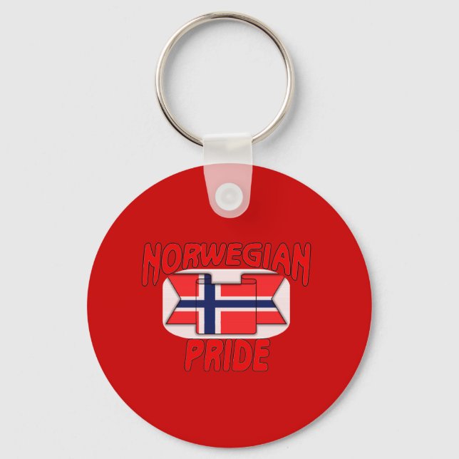 Stolz Norwegens Schlüsselanhänger (Vorderseite)