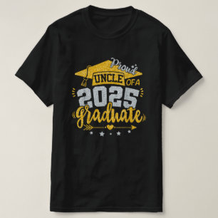 Stolz Onkel einer Klasse von 2025 Abschluss Senior T-Shirt