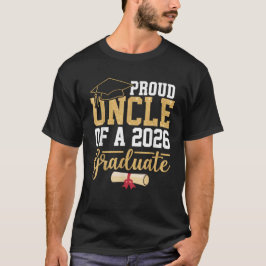 Stolz Onkel einer Klasse von 2026 Absolvent Senior T-Shirt