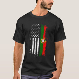 Stolz Portugal USA Portugiesische Flagge T-Shirt