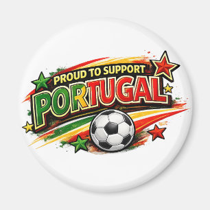 STOLZ, PORTUGAL ZU UNTERSTÜTZEN Portugiesischer Magnet
