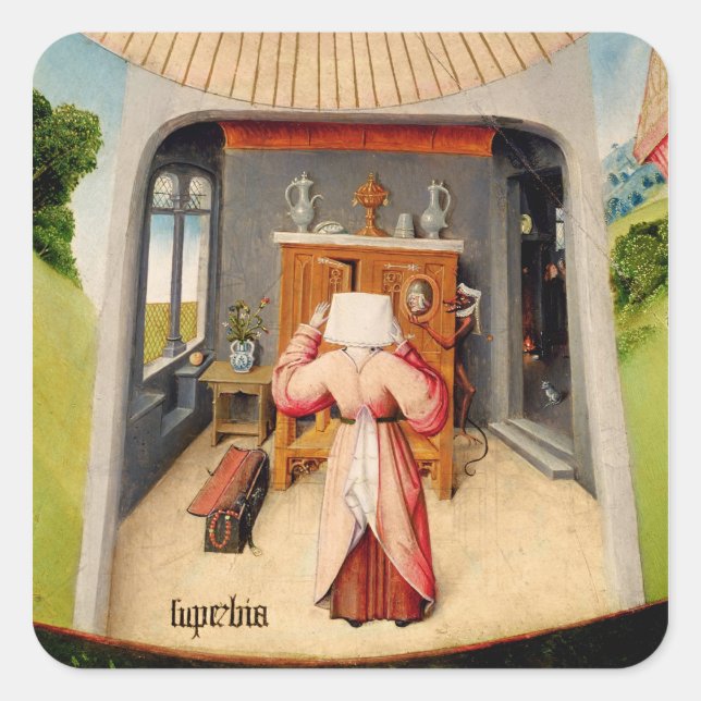 Stolz Quadratischer Aufkleber (Vorderseite)