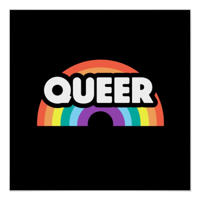 Stolz - Quee Regenbogen-Liebe ist Liebe. Poster (Vorderseite)