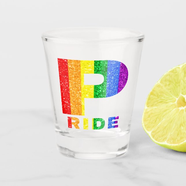STOLZ REGENBOGEN #4 SCHNAPSGLAS (Vorderseite)