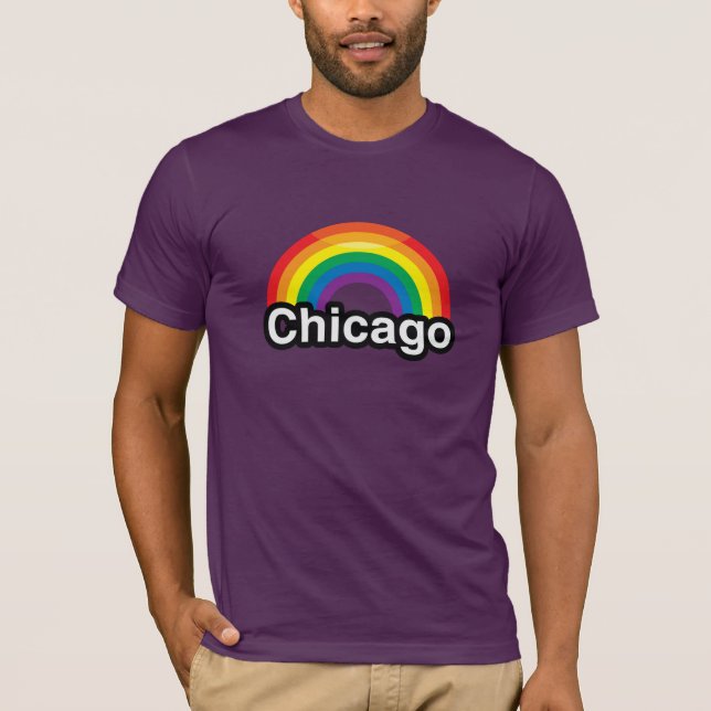 STOLZ-REGENBOGEN CHICAGOS LGBT - .PNG T-Shirt (Vorderseite)