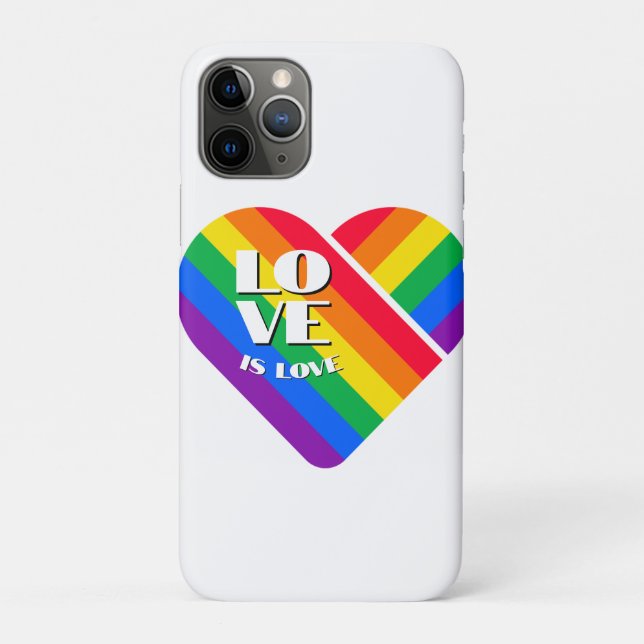 Stolz Regenbogen Herz  Case-Mate iPhone Hülle (Rückseite)