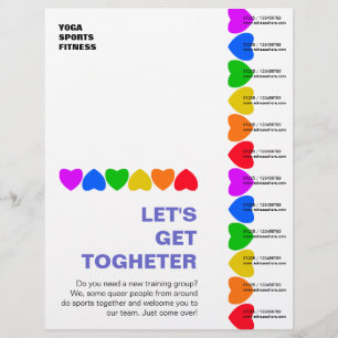 Stolz Regenbogen Herz Flyer