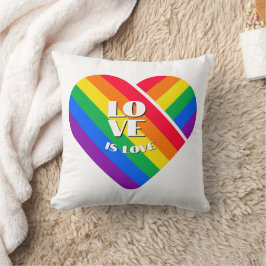 Stolz Regenbogen Herz Kissen