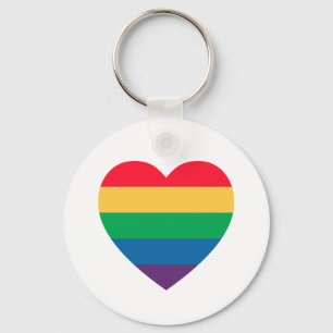 Stolz-Regenbogen-Herz-Schlüsselanhänger Schlüsselanhänger